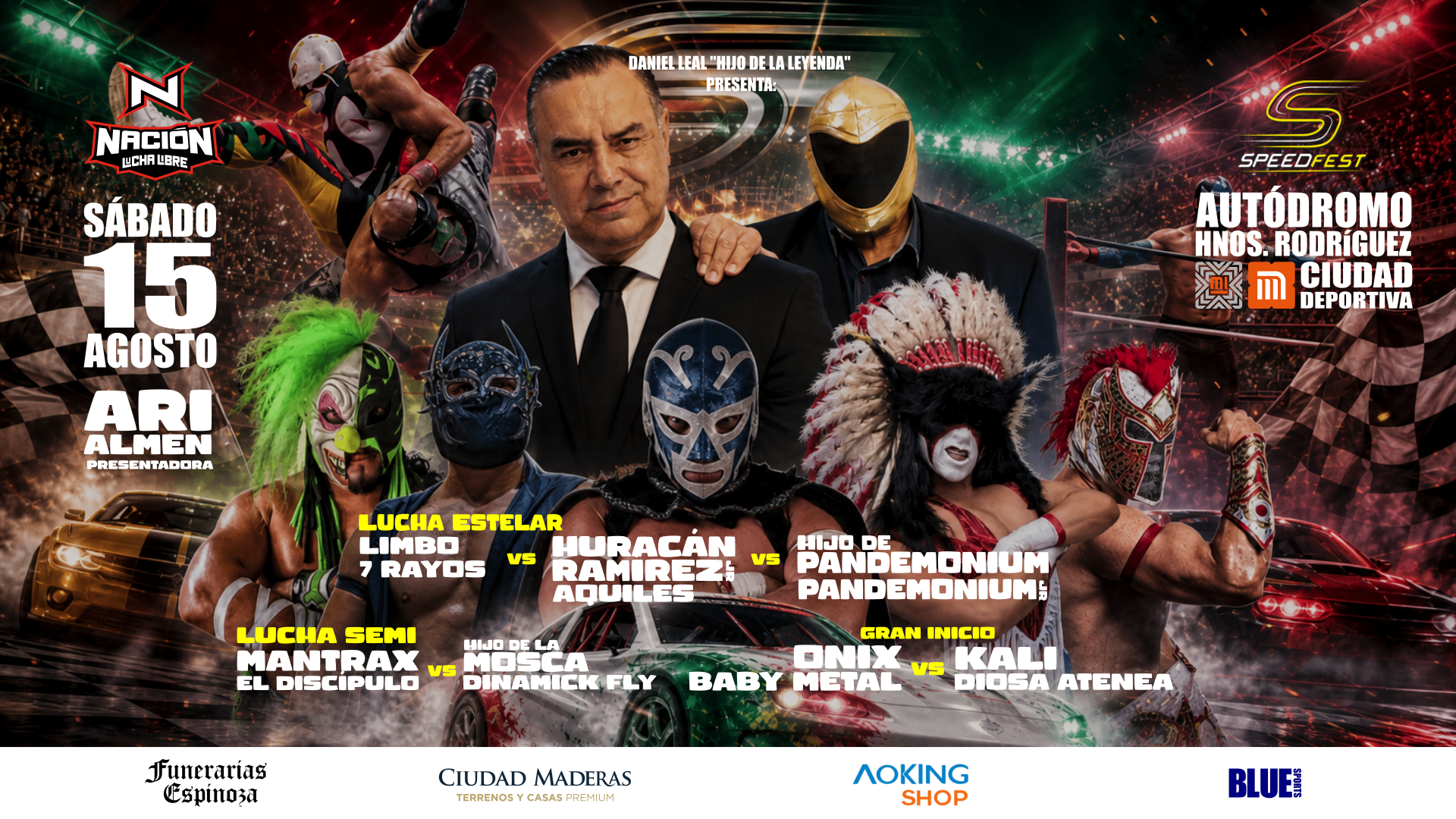Próximo evento Nación Lucha Libre – clic para comprar boletos